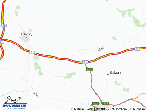 Carte MICHELIN Kiltullagh - ViaMichelin