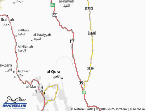 MICHELIN Al Qara map - ViaMichelin