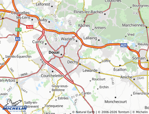 MICHELIN Sin-le-Noble map - ViaMichelin