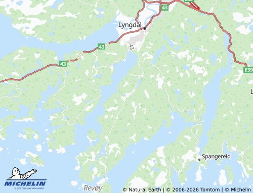 Mapa MICHELIN Austad - ViaMichelin