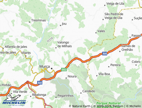 MICHELIN-Landkarte Salgueiro - ViaMichelin