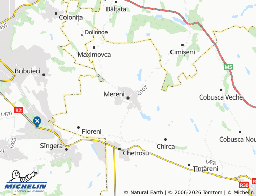 Mapa MICHELIN Mereni - ViaMichelin