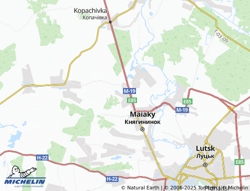 MICHELIN Syrnyky map - ViaMichelin
