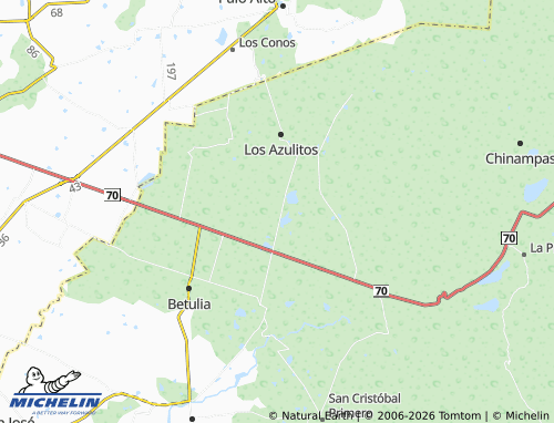 Mappa MICHELIN Puerta de Chiripa, La Pascuala - ViaMichelin