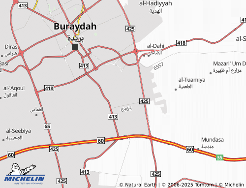 Carte MICHELIN حي الغدير - ViaMichelin