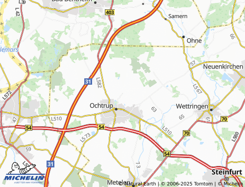 MICHELIN Oster map - ViaMichelin