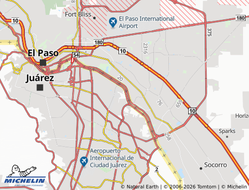 Mappa MICHELIN Ejido Senecú - ViaMichelin