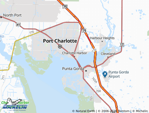 Carte MICHELIN Charlotte Harbor - ViaMichelin