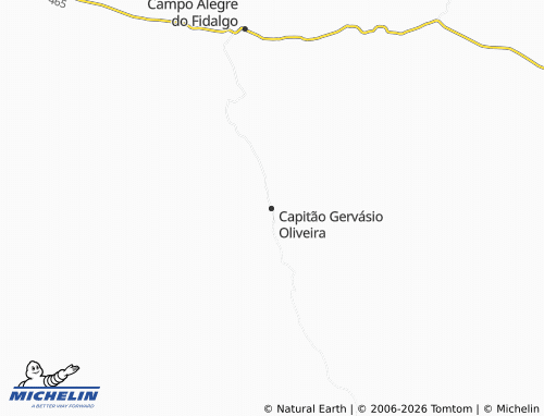 Mapa MICHELIN Capitão Gervásio Oliveira - ViaMichelin