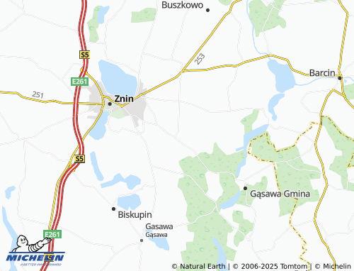 MICHELIN Białożewin map - ViaMichelin