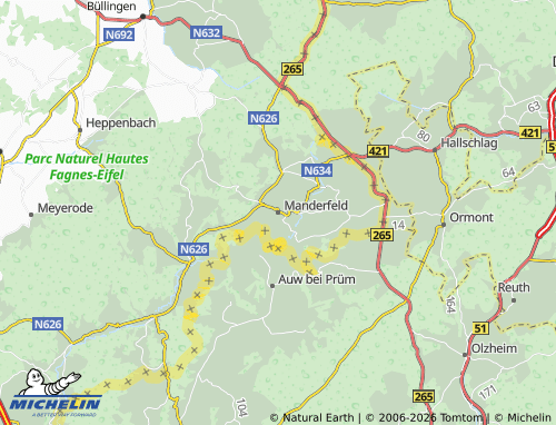 Mappa MICHELIN Manderfeld - ViaMichelin