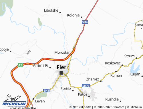 MICHELIN Mbrostar map - ViaMichelin