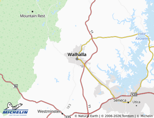 Kaart MICHELIN Walhalla - ViaMichelin