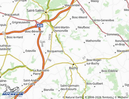 Mapa MICHELIN Saveaumare - ViaMichelin