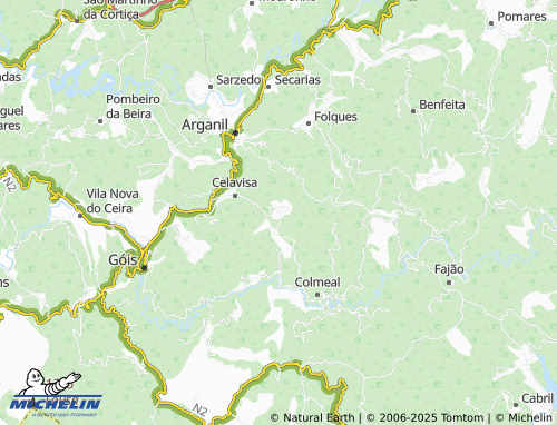 MICHELIN Adcasal map - ViaMichelin