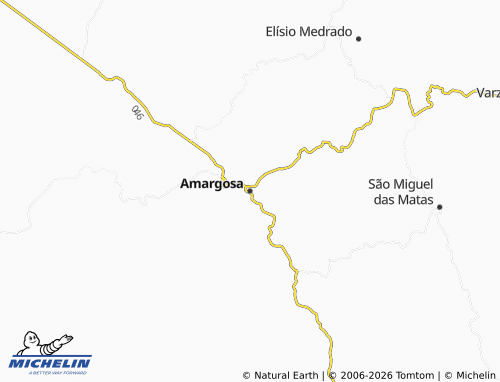 Carte MICHELIN Amargosa - ViaMichelin