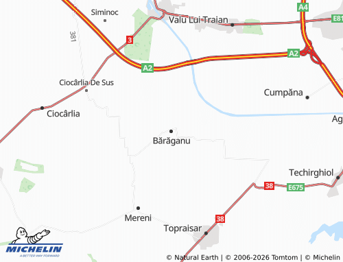 Mapa MICHELIN Bărăganu - ViaMichelin