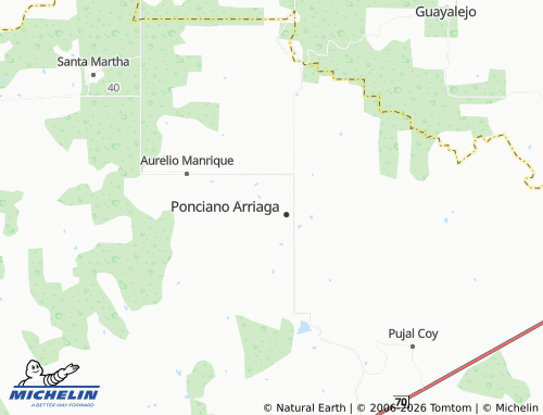 MICHELIN Juan de la Barrera map - ViaMichelin