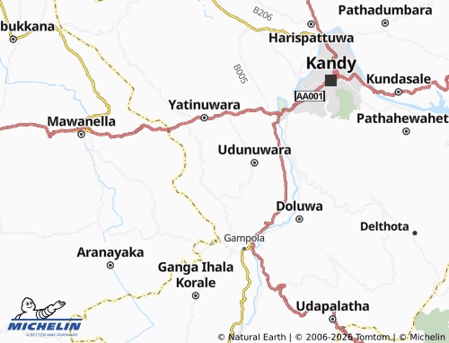 Mappa MICHELIN Wathupola - ViaMichelin