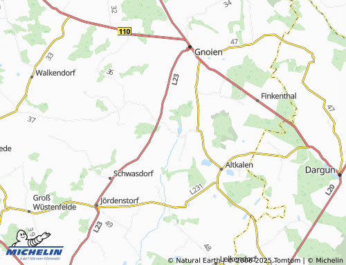 MICHELIN Granzow map - ViaMichelin