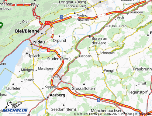 MICHELIN Büetigen map - ViaMichelin