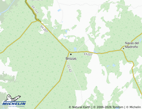MICHELIN Brozas map - ViaMichelin