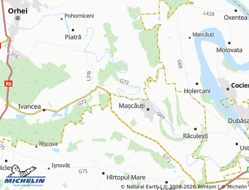 Carte MICHELIN Butuceni - ViaMichelin