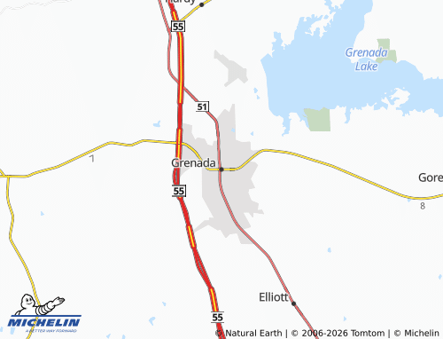 Mappa MICHELIN Grenada - ViaMichelin