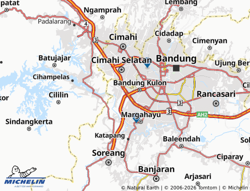 MICHELIN Margaasih map - ViaMichelin