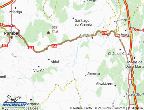 Mappa MICHELIN Vale da Porca - ViaMichelin