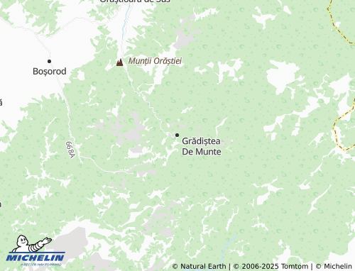 MICHELIN Grădiștea De Munte map - ViaMichelin