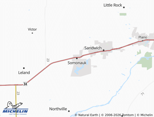 Mappa MICHELIN Somonauk - ViaMichelin