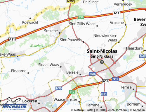 MICHELIN Puivelde map - ViaMichelin