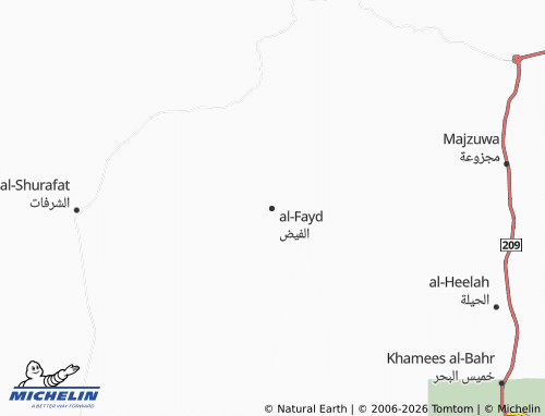 MICHELIN-Landkarte al-Fayd - ViaMichelin