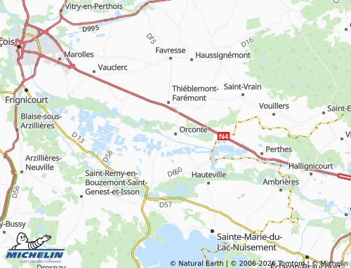 Mapa MICHELIN Orconte - ViaMichelin