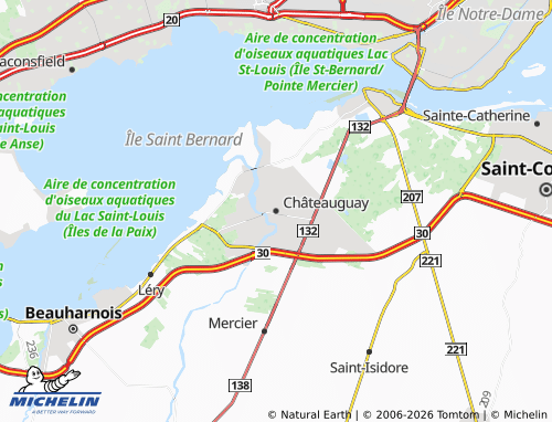 Carte MICHELIN Châteauguay - ViaMichelin