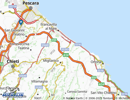 MICHELIN Ciaffante map - ViaMichelin