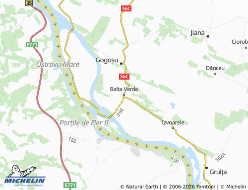 MICHELIN Balta Verde map - ViaMichelin