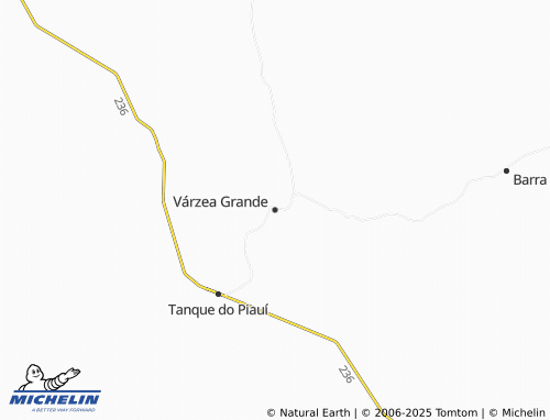 MICHELIN Várzea Grande map - ViaMichelin