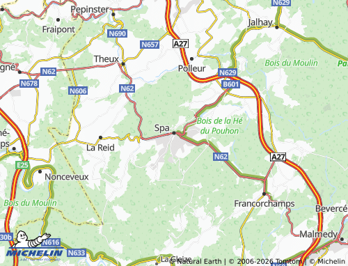 MICHELIN Spa map - ViaMichelin
