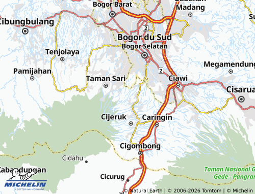 Carte MICHELIN Tajur Halang - ViaMichelin
