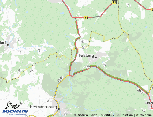 Carte MICHELIN Poitzen - ViaMichelin