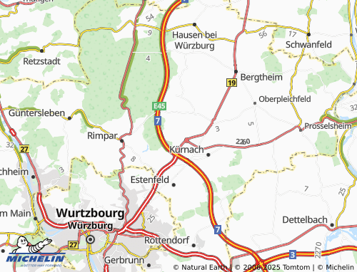 Mapa MICHELIN Mühlhausen - ViaMichelin