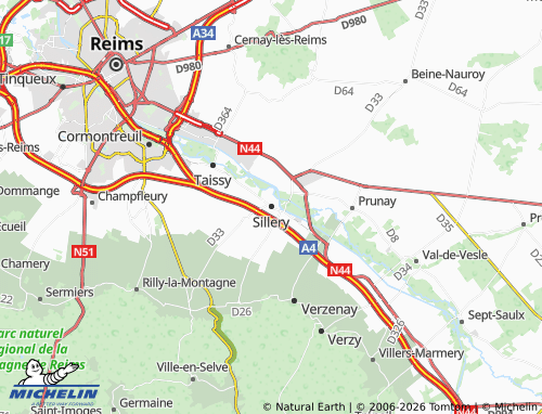 Mapa MICHELIN Sillery - ViaMichelin