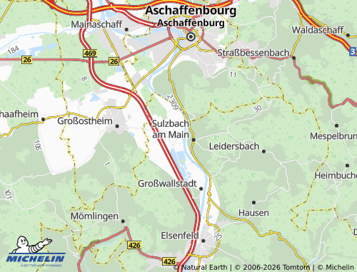 Mappa MICHELIN Niedernberg - ViaMichelin