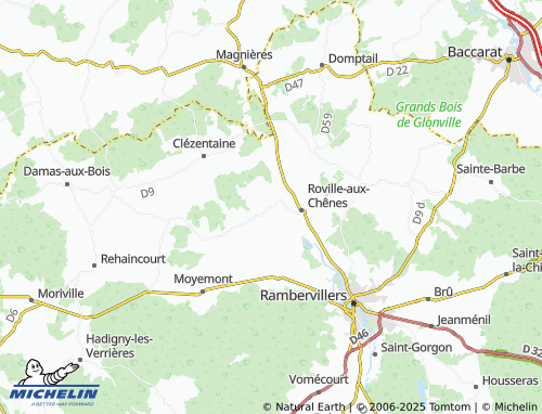 Carte MICHELIN Saint-Maurice-sur-Mortagne - ViaMichelin