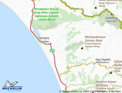 Carte MICHELIN Schinoi - ViaMichelin