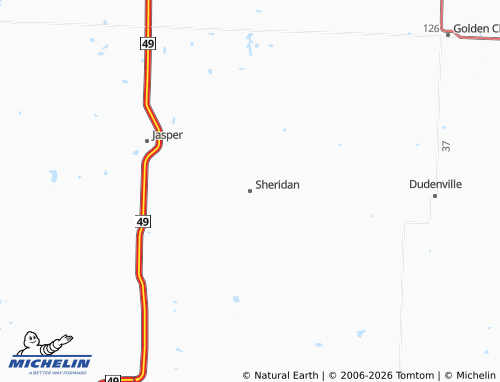 Mapa MICHELIN Sheridan - ViaMichelin