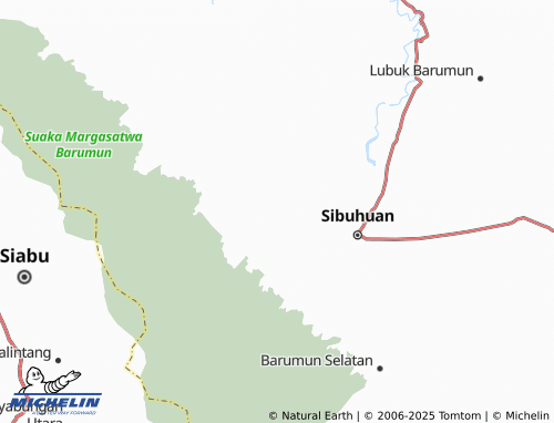 MICHELIN Tapian Nauli map - ViaMichelin