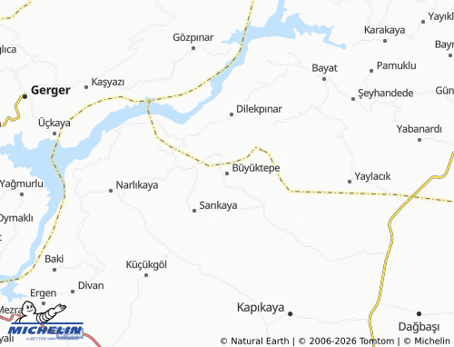 MICHELIN Büyüktepe map - ViaMichelin